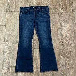 AE American Eagle Stretch Kick Boot Jeans - 18 x 31”